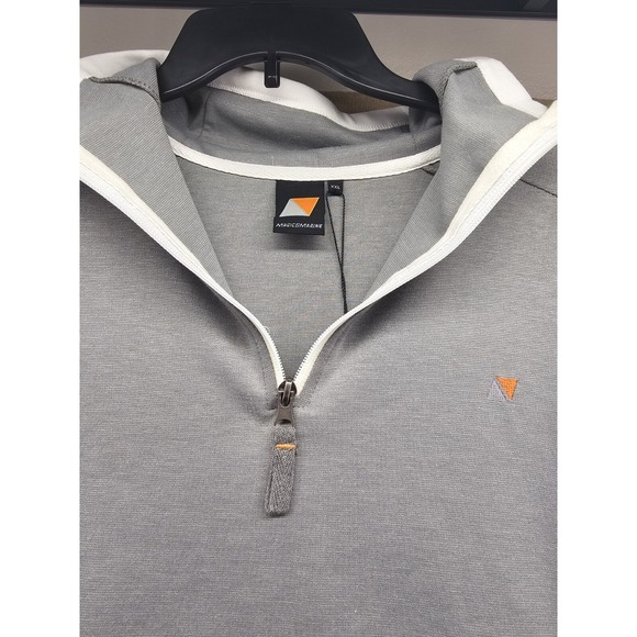 Magic Marine Other - NWT Magic Marine Men's 1/4 Zip Pullover Long Sleeve Gray White Trim Size 2XL